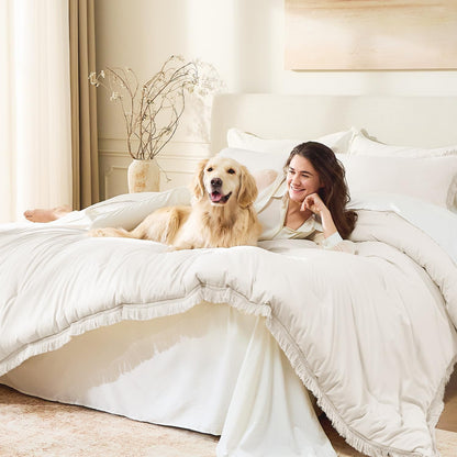 Beige Twin Comforter Set