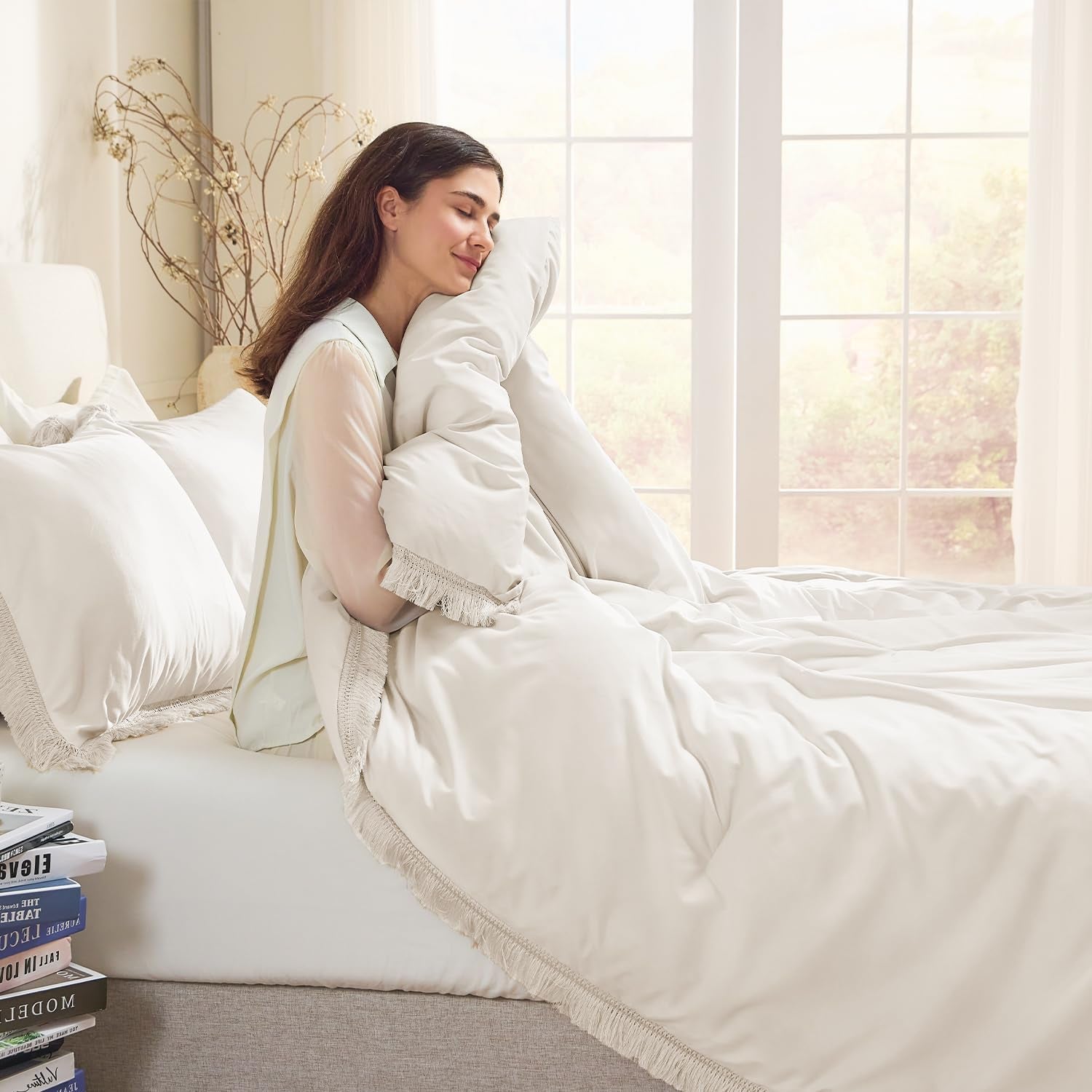 Beige Twin Comforter Set