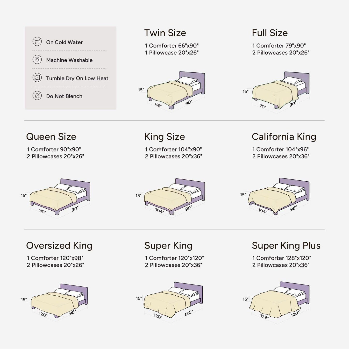 Beige Twin Comforter Set